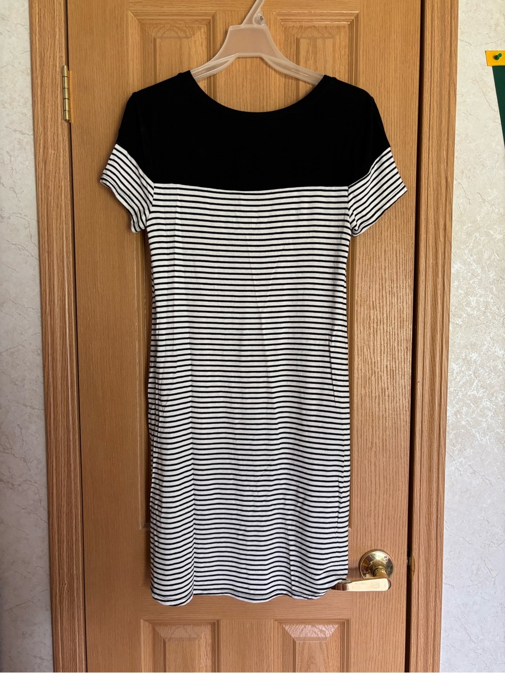 Maurices Black and White Striped Tee Dress - Picture 3 of 10